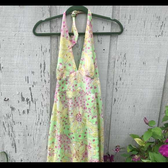 Lilly Pulitzer Dresses & Skirts - Lilly Pulitzer Pony Halter Dress 🌿❤️size 8!